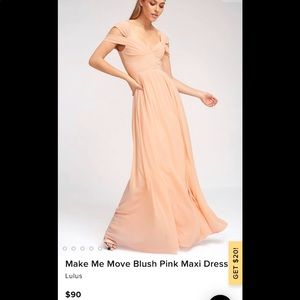 Lulus Make Me Move Bridesmaid Dress
